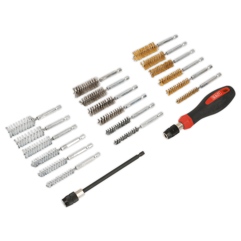 Sealey VS1800 Cleaning & Decarbonising Brush Set 20pc - VS1800 - Sealey Tools UK - Trade Counter Direct