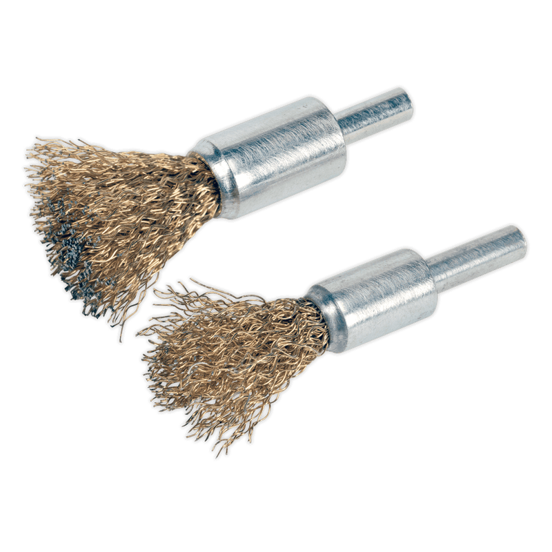Sealey VS1801 Decarbonising Crimped Wire Brush Set 2pc - VS1801 - Sealey Tools UK - Trade Counter Direct