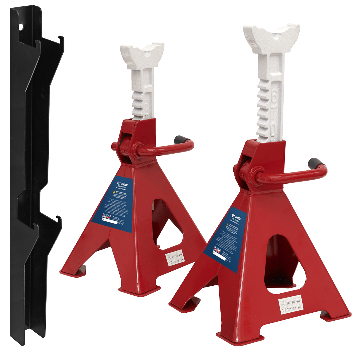 Sealey VS2006COMBO Axle Stand & Axle Stand Storage Rack Combo 6 Tonne - VS2006COMBO - Sealey Tools UK - Trade Counter Direct