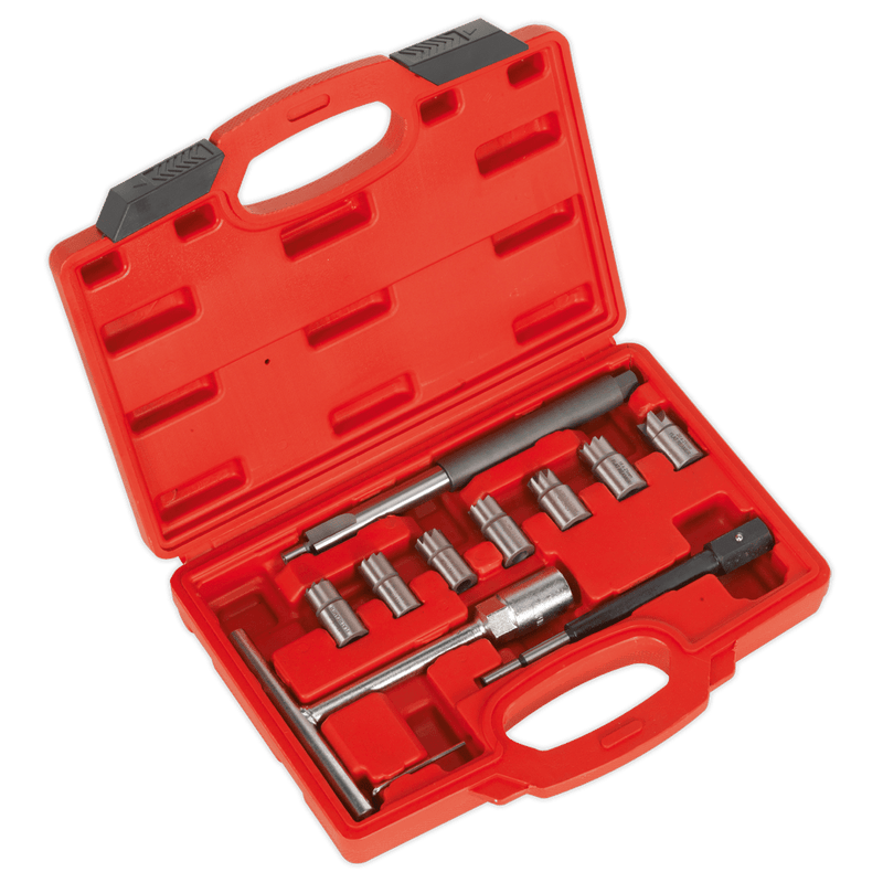 Sealey VS2055 Diesel Injector Seat Cleaner Set 10pc - VS2055 - Sealey Tools UK - Trade Counter Direct