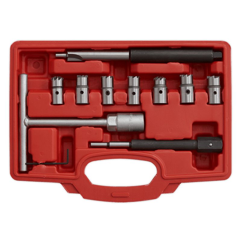 Sealey VS2055 Diesel Injector Seat Cleaner Set 10pc - VS2055 - Sealey Tools UK - Trade Counter Direct