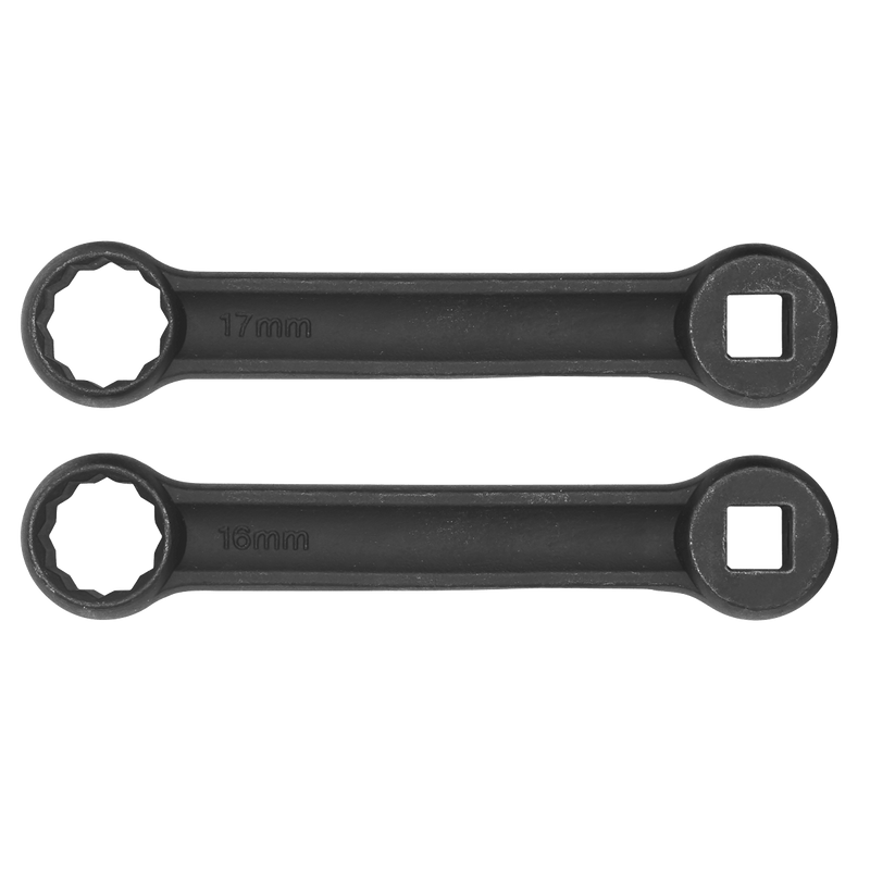 Sealey VS3005 Engine Mount Spanner for Mercedes 16 & 17mm 2pc - VS3005 - Sealey Tools UK - Trade Counter Direct