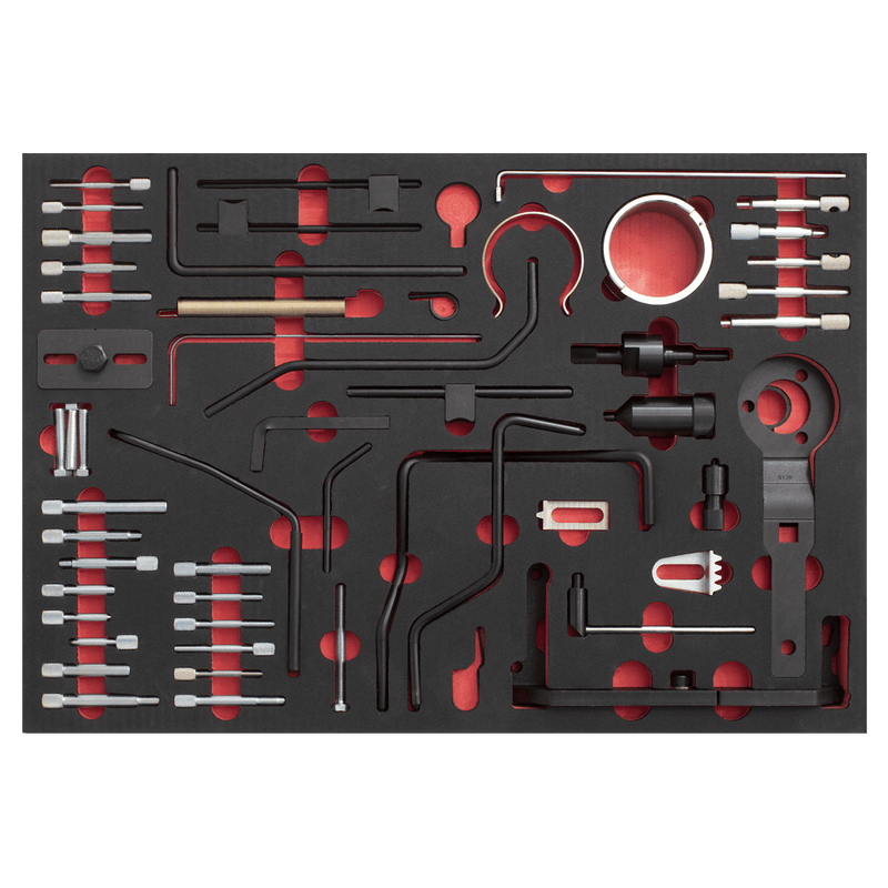 Sealey VS5300MK Diesel/Petrol Master Timing Tool Kit for PSA 48pc - Belt/Chain Drive - VS5300MK - Sealey Tools UK - Trade Counter Direct
