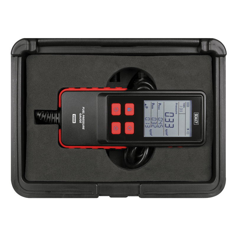 Sealey VS566 Digital Fuel Injection Pressure Test Kit for GDI Fuel Circuits 6pc - VS566 - Sealey Tools UK - Trade Counter Direct