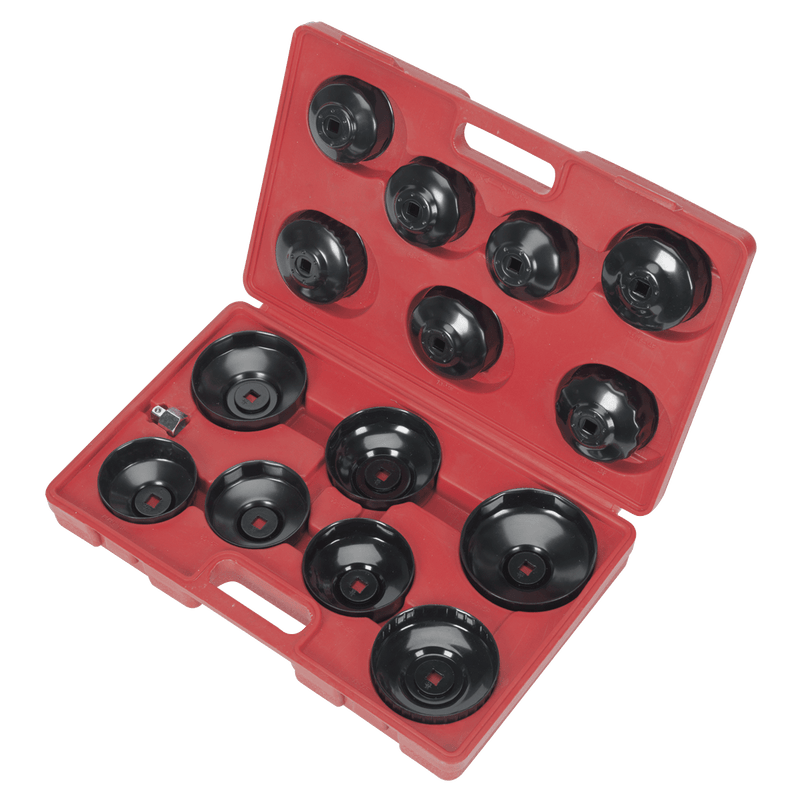 Sealey VS7003 Oil Filter Cap Wrench Set 15pc - VS7003 - Sealey Tools UK - Trade Counter Direct