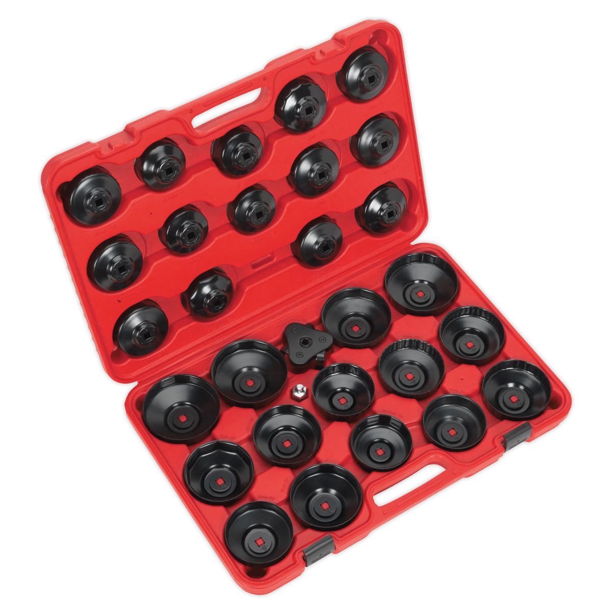 Sealey VS7006 Oil Filter Cap Wrench Set 30pc - VS7006 - Sealey Tools UK - Trade Counter Direct