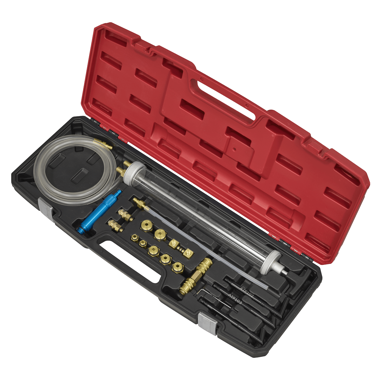 Sealey VS7095 Transmission Oil Refilling Pump & Adaptor Kit for VAG 18pc - VS7095 - Sealey Tools UK - Trade Counter Direct
