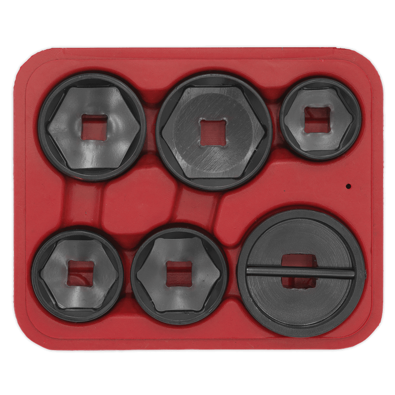 Sealey VS7103 Oil Filter Cap Wrench Set 6pc - VS7103 - Sealey Tools UK - Trade Counter Direct