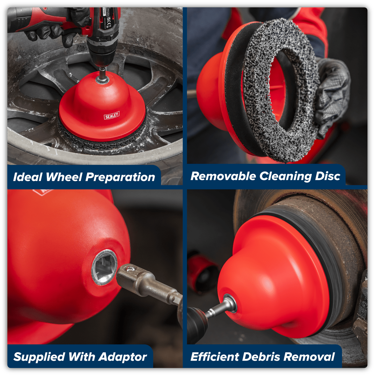 Sealey VS8001 Wheel Hub Cleaner - VS8001 - Sealey Tools UK - Trade Counter Direct