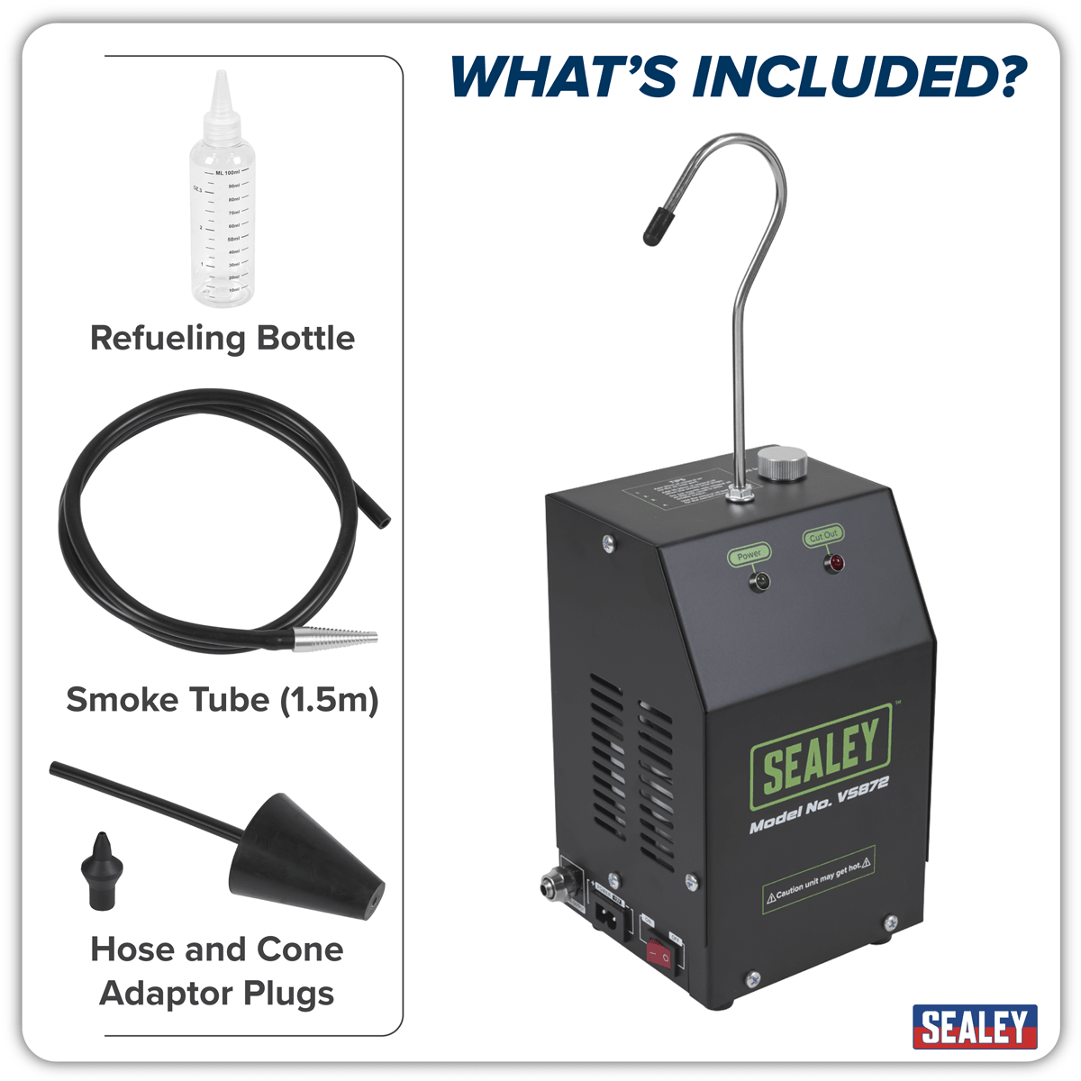 Sealey VS872 Leak Detector Smoke Diagnostic Tool - VS872 - Sealey Tools UK - Trade Counter Direct