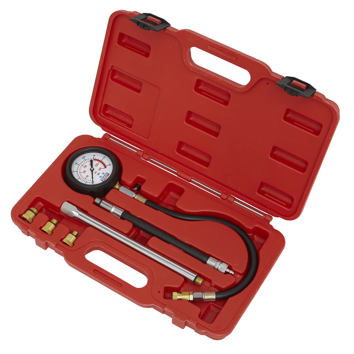 Sealey VSE300D Petrol Compression Tester Deluxe Kit 6pc - VSE300D - Sealey Tools UK - Trade Counter Direct