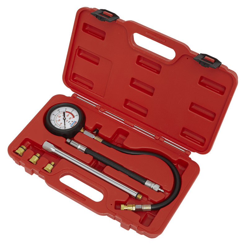 Sealey VSE300D Petrol Compression Tester Deluxe Kit 6pc - VSE300D - Sealey Tools UK - Trade Counter Direct