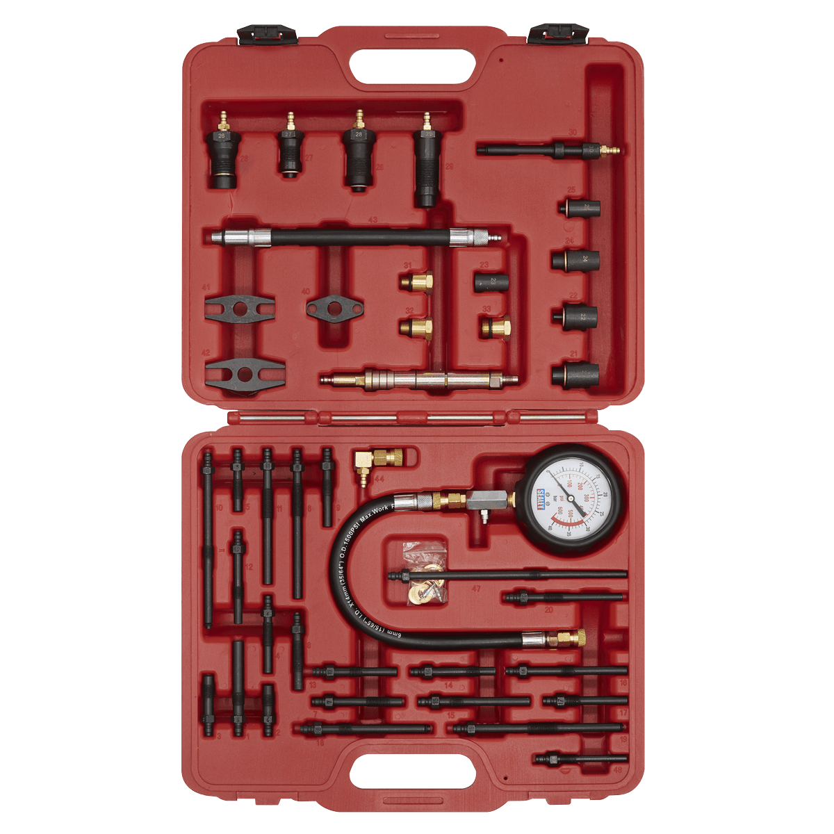 Sealey VSE3155 Petrol & Diesel Master Compression Test Kit - VSE3155 - Sealey Tools UK - Trade Counter Direct