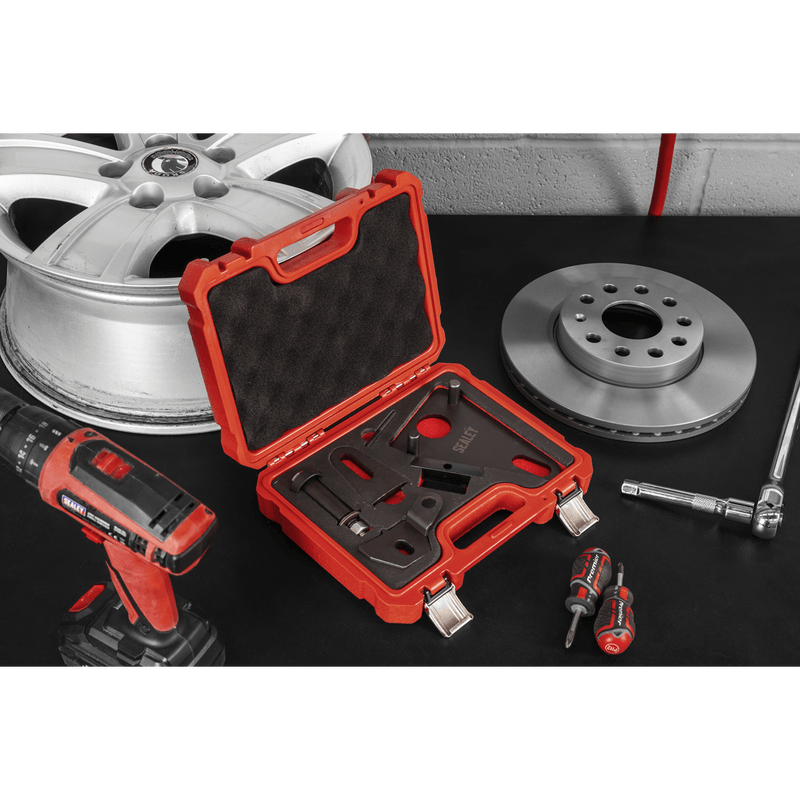 Sealey VSE5032 Front Pulley & Flywheel Locking Tool Set - Chain Drive - VSE5032 - Sealey Tools UK - Trade Counter Direct