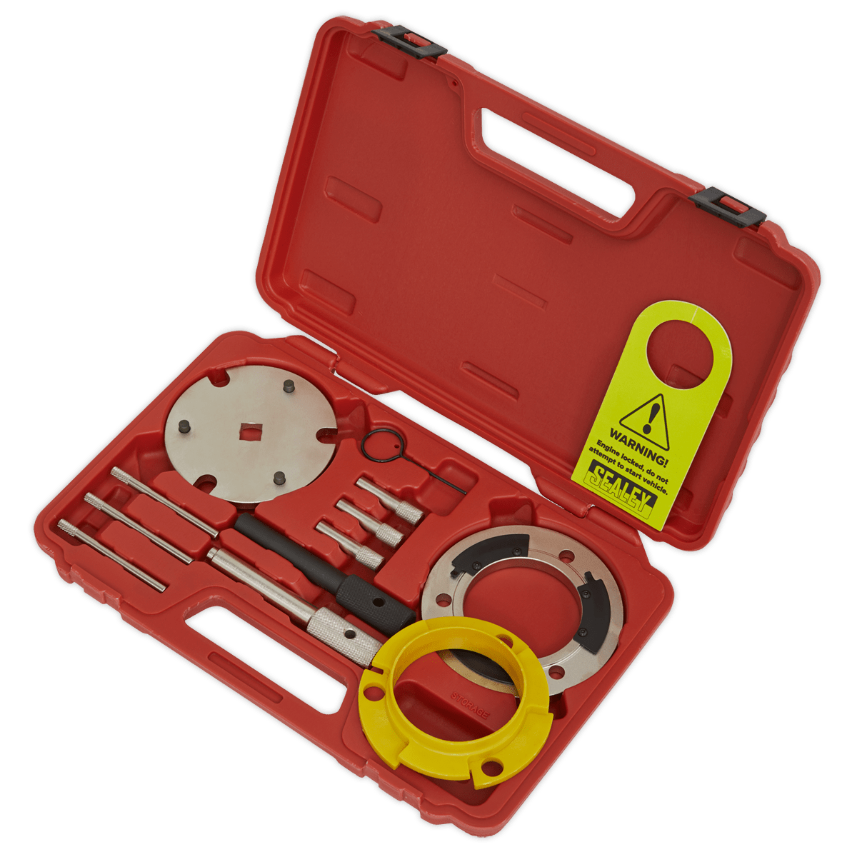 Sealey VSE5841A Diesel Engine Timing Tool & Injection Pump Tool Kit - 2.0D, 2.2D, 2.4D Duratorq - Chain Drive - VSE5841A - Sealey Tools UK - Trade Counter Direct