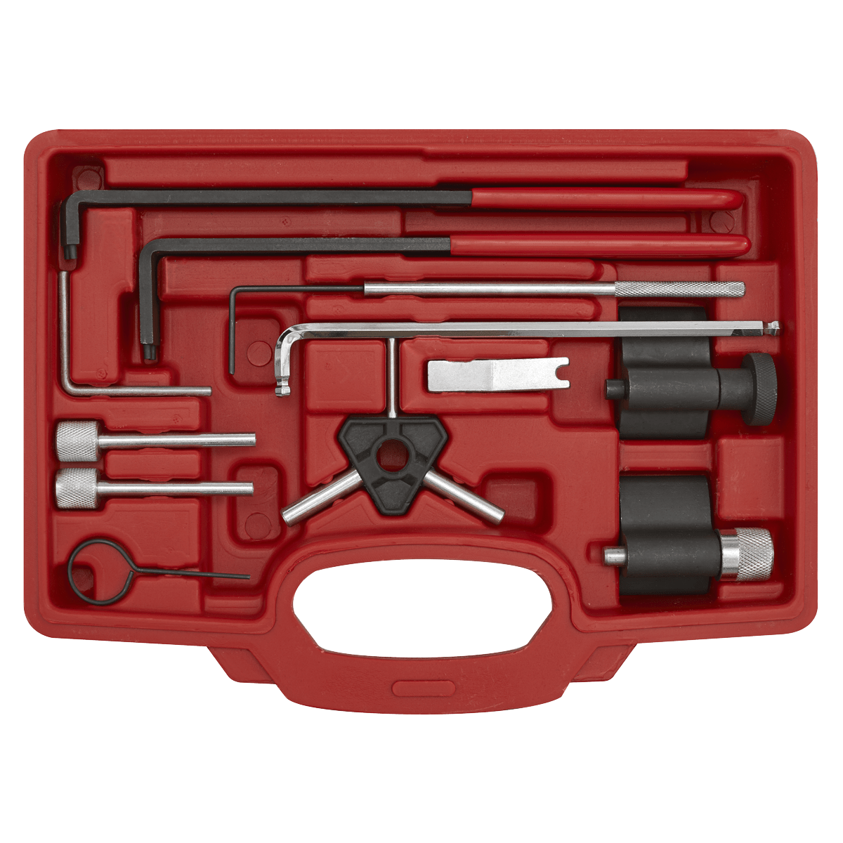 Sealey VSE5951 Diesel Engine Timing Tool Kit - for VAG, Dodge, Ford, Mitsubishi - 1.2D/1.4D/1.6D/1.9D/2.0D - Belt - VSE5951 - Sealey Tools UK - Trade Counter Direct