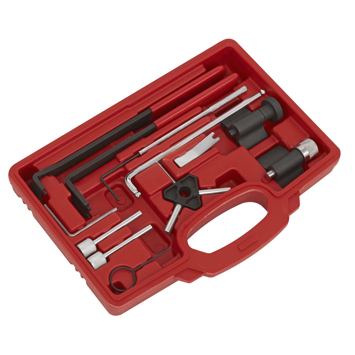 Sealey VSE5951 Diesel Engine Timing Tool Kit - for VAG, Dodge, Ford, Mitsubishi - 1.2D/1.4D/1.6D/1.9D/2.0D - Belt - VSE5951 - Sealey Tools UK - Trade Counter Direct