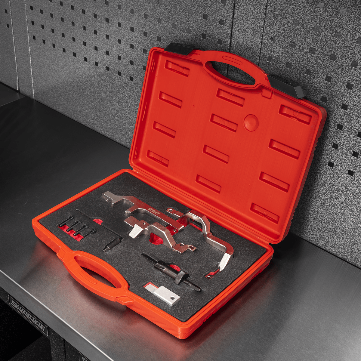 Sealey VSE6131 Petrol Engine Timing Tool Kit - for BMW Mini, Citroen, Peugeot - Chain Drive - VSE6131 - Sealey Tools UK - Trade Counter Direct