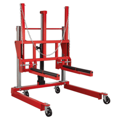 Sealey W508T Wheel Removal Trolley 500kg Adjustable Width - W508T - Sealey Tools UK - Trade Counter Direct
