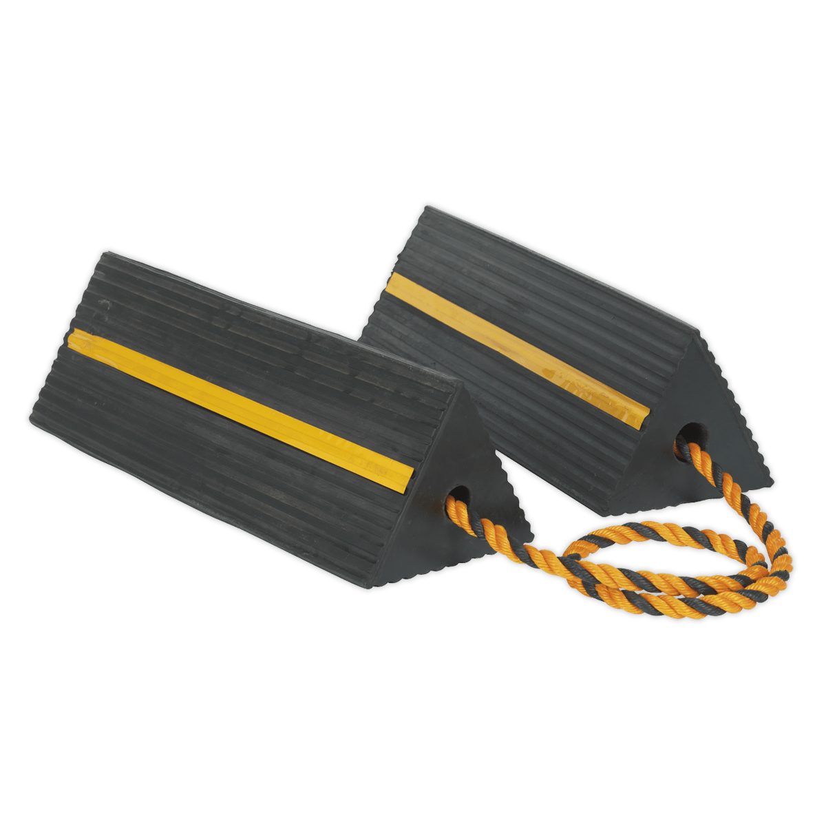 Sealey WC11 Heavy - Duty Rubber Wheel Chocks 8kg - Pair - WC11 - Sealey Tools UK - Trade Counter Direct