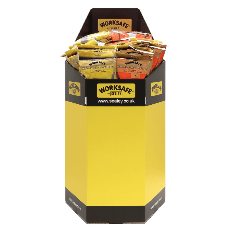 Sealey WDBHV1 Worksafe® Dump Bin - Hi-Vis Waistcoats - WDBHV1 - Sealey Tools UK - Trade Counter Direct