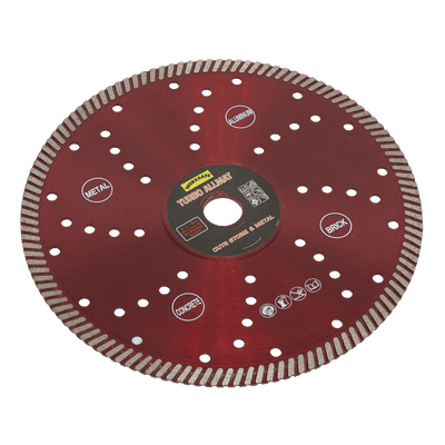Sealey WDTA230 Turbo Allmat Diamond Blade Ø230 x Ø22mm - WDTA230 - Sealey Tools UK - Trade Counter Direct