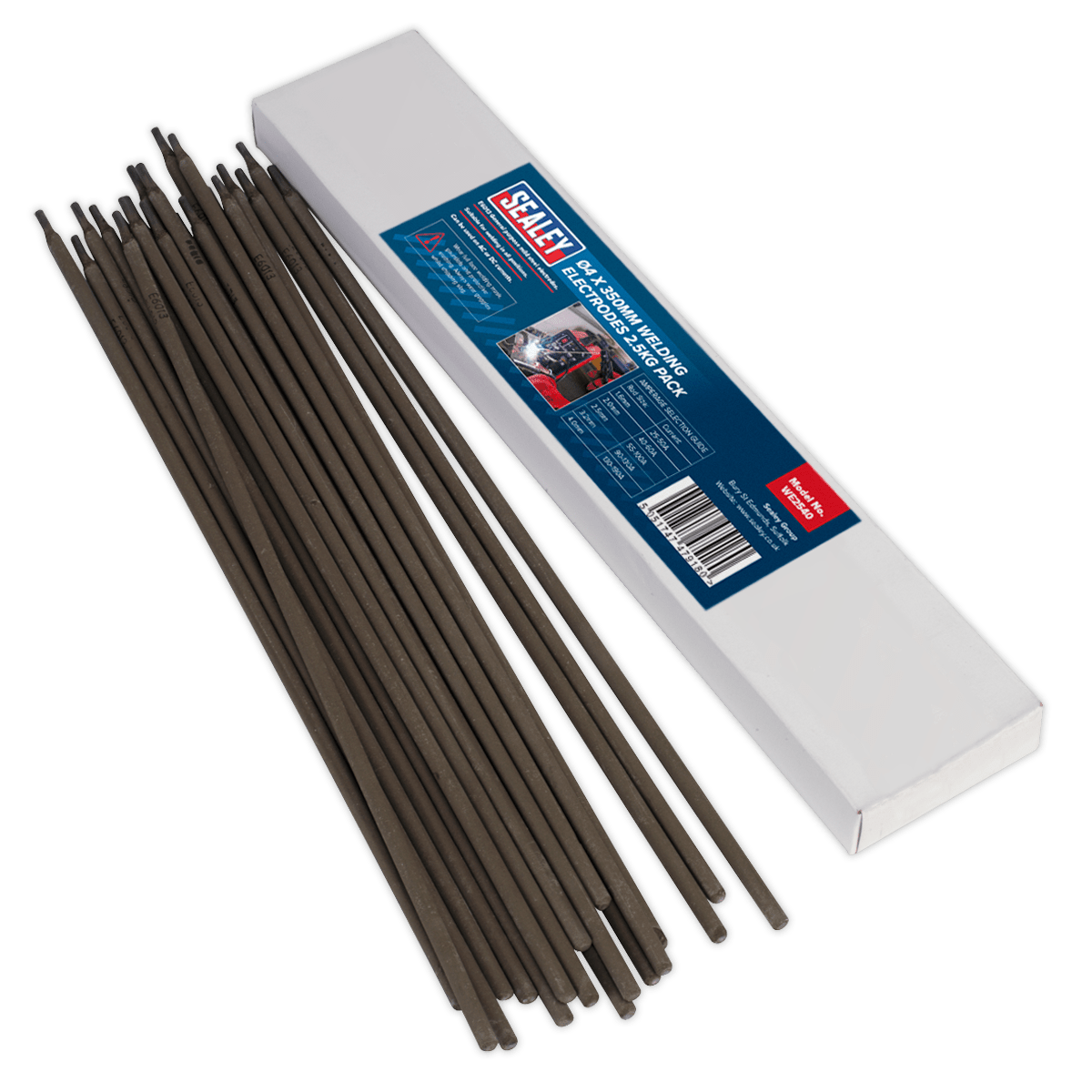 Sealey WE2540 Welding Electrodes 4 x 350mm - 2.5kg Pack - WE2540 - Sealey Tools UK - Trade Counter Direct