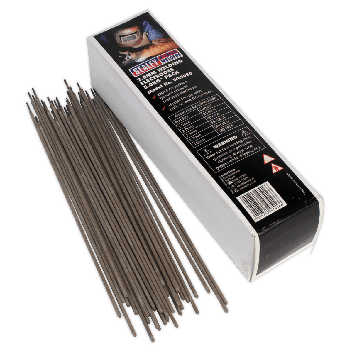 Sealey WE5020 Welding Electrodes 2 x 300mm - 5kg Pack - WE5020 - Sealey Tools UK - Trade Counter Direct