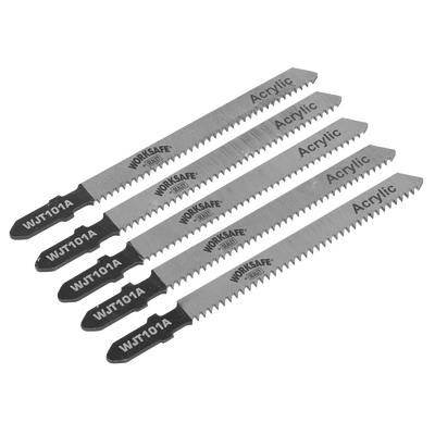 Sealey WJT101A Worksafe® Jigsaw Blade for Metal 75mm 12tpi - Pack of 5 - WJT101A - Sealey Tools UK - Trade Counter Direct