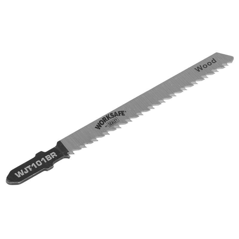 Sealey WJT101BR Jigsaw Blade for Wood & Plastics 75mm 10tpi - Pack of 5 - WJT101BR - Sealey Tools UK - Trade Counter Direct