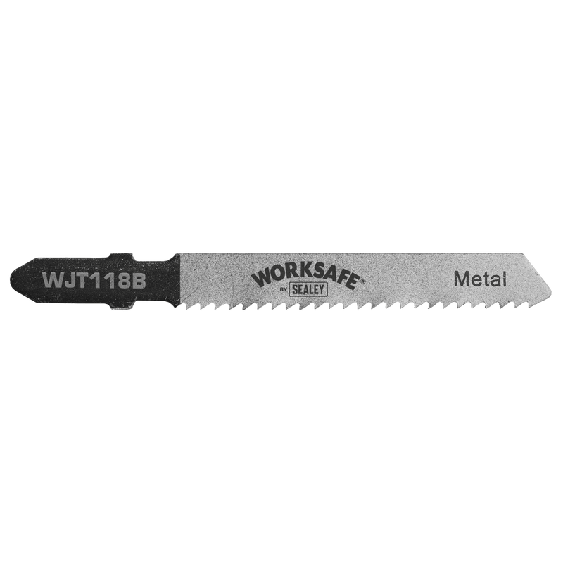 Sealey WJT118B Worksafe® Jigsaw Blade for Metal 55mm 12tpi - Pack of 5 - WJT118B - Sealey Tools UK - Trade Counter Direct