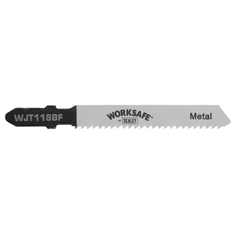 Sealey WJT118BF Worksafe® Jigsaw Blade for Metal 55mm 12tpi - Pack of 5 - WJT118BF - Sealey Tools UK - Trade Counter Direct