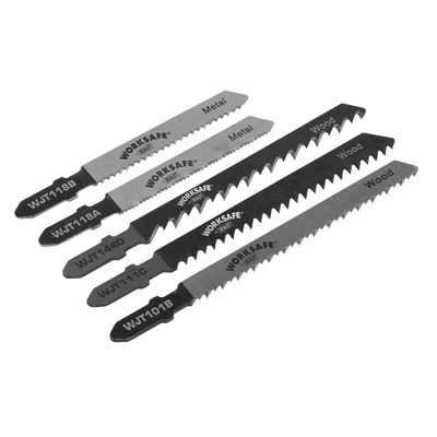 Sealey WJTASS Worksafe® Assorted Jigsaw Blades - Pack of 5 - WJTASS - Sealey Tools UK - Trade Counter Direct