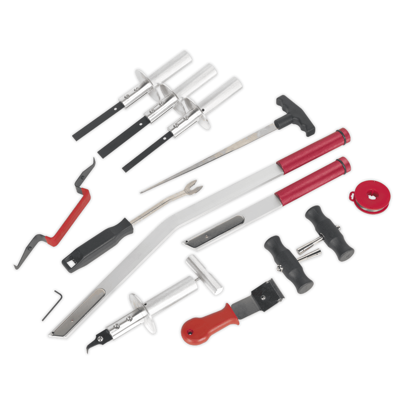 Sealey WK14 14pc Windscreen Removal Tool Kit - WK14 - Sealey Tools UK - Trade Counter Direct
