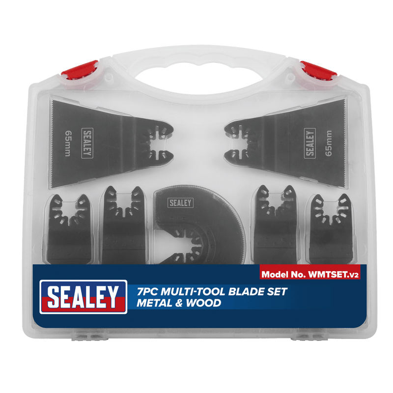 Sealey WMTSET Worksafe® Multi-Tool Metal & Wood Blade Set 7pc - WMTSET - Sealey Tools UK - Trade Counter Direct
