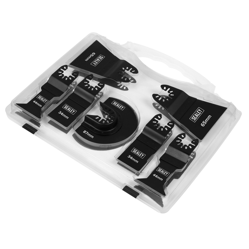 Sealey WMTSET Worksafe® Multi-Tool Metal & Wood Blade Set 7pc - WMTSET - Sealey Tools UK - Trade Counter Direct