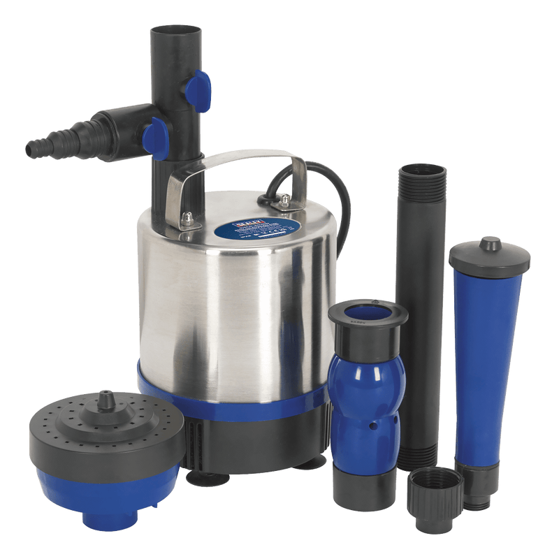 Sealey WPP3000S Submersible Pond Pump Stainless Steel 3000L/hr 230V - WPP3000S - Sealey Tools UK - Trade Counter Direct