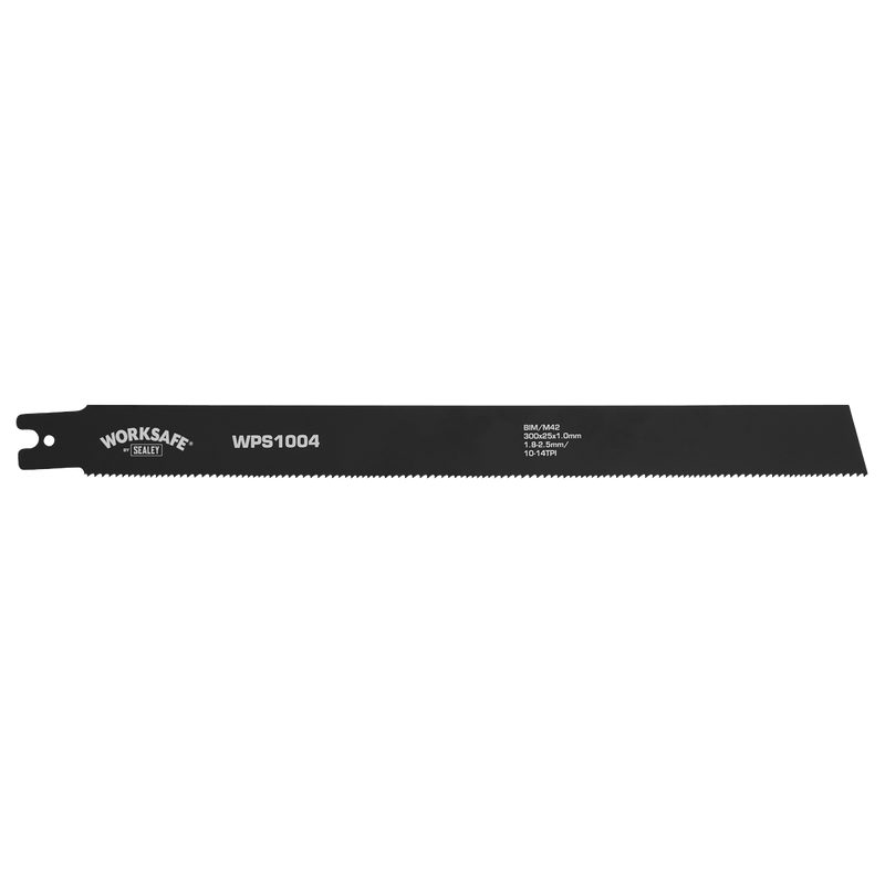 Sealey WPS1004 Worksafe® Pipe Saw Blade 300 x 25 x 1mm 10-14tpi - Pack of 5 - WPS1004 - Sealey Tools UK - Trade Counter Direct