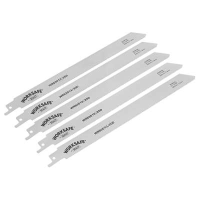 Sealey WRS3013/200 Worksafe® Reciprocating Saw Blade 225mm 14tpi - Pack of 5 - WRS3013/200 - Sealey Tools UK - Trade Counter Direct
