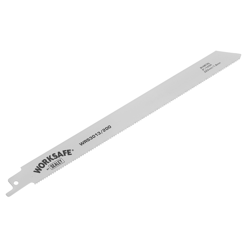 Sealey WRS3013/200 Worksafe® Reciprocating Saw Blade 225mm 14tpi - Pack of 5 - WRS3013/200 - Sealey Tools UK - Trade Counter Direct
