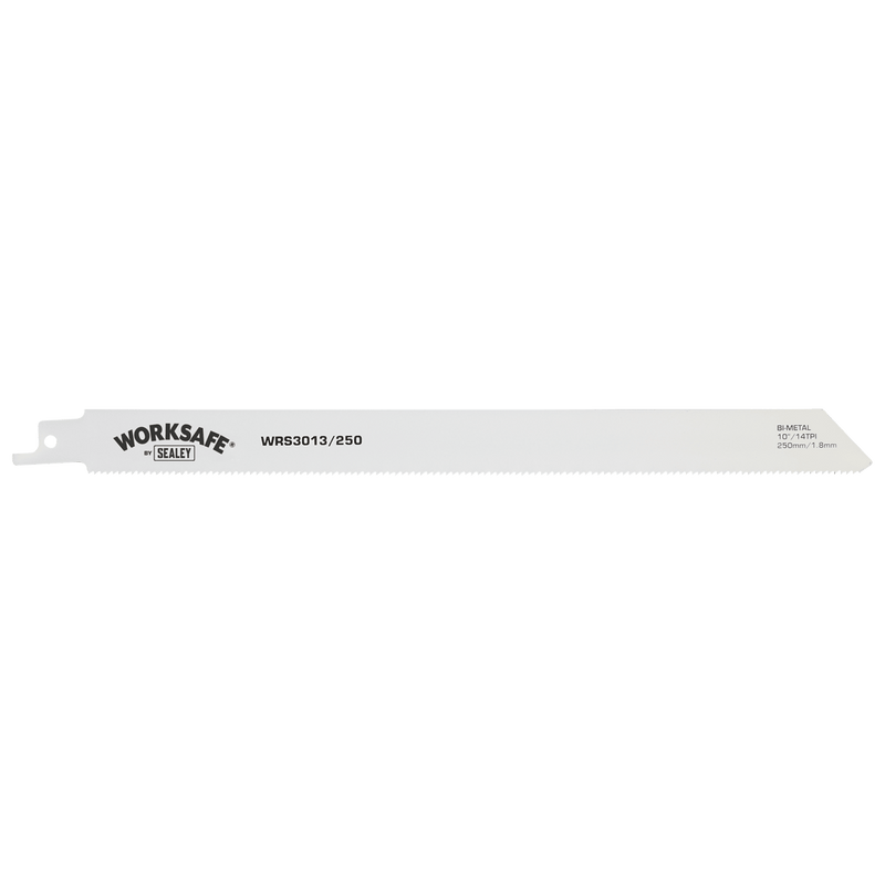 Sealey WRS3013/250 Worksafe® Reciprocating Saw Blade 250mm 14tpi - Pack of 5 - WRS3013/250 - Sealey Tools UK - Trade Counter Direct