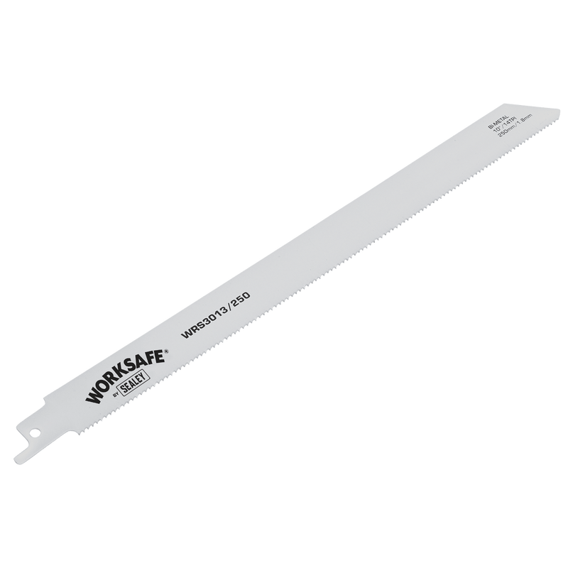 Sealey WRS3013/250 Worksafe® Reciprocating Saw Blade 250mm 14tpi - Pack of 5 - WRS3013/250 - Sealey Tools UK - Trade Counter Direct