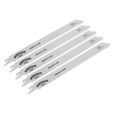 Sealey WRS3014/200 Reciprocating Saw Blade for Metal 225mm 18tpi - Pack of 5 - WRS3014/200 - Sealey Tools UK - Trade Counter Direct