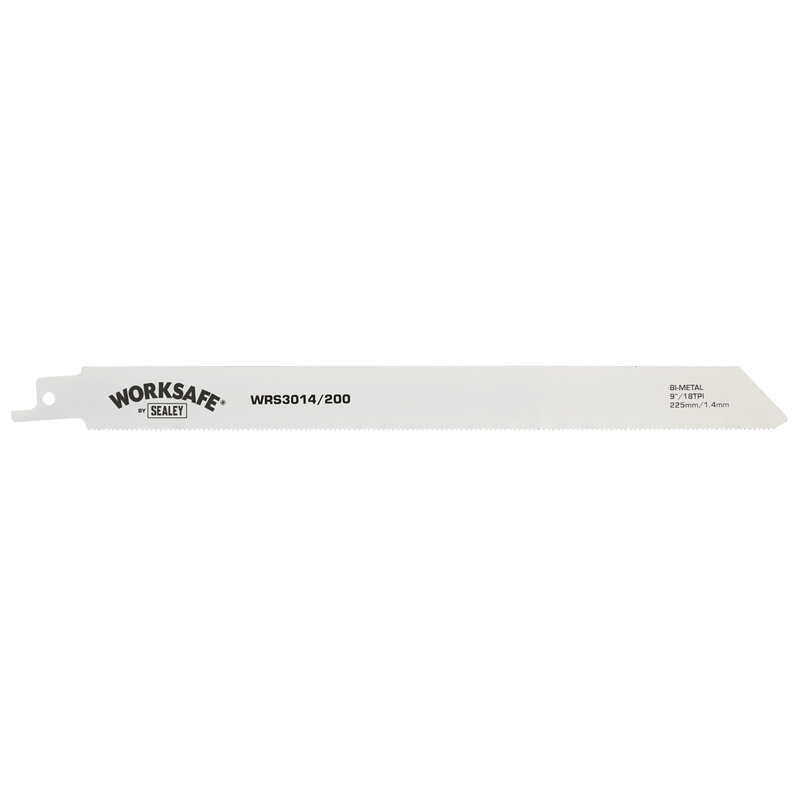 Sealey WRS3014/200 Reciprocating Saw Blade for Metal 225mm 18tpi - Pack of 5 - WRS3014/200 - Sealey Tools UK - Trade Counter Direct