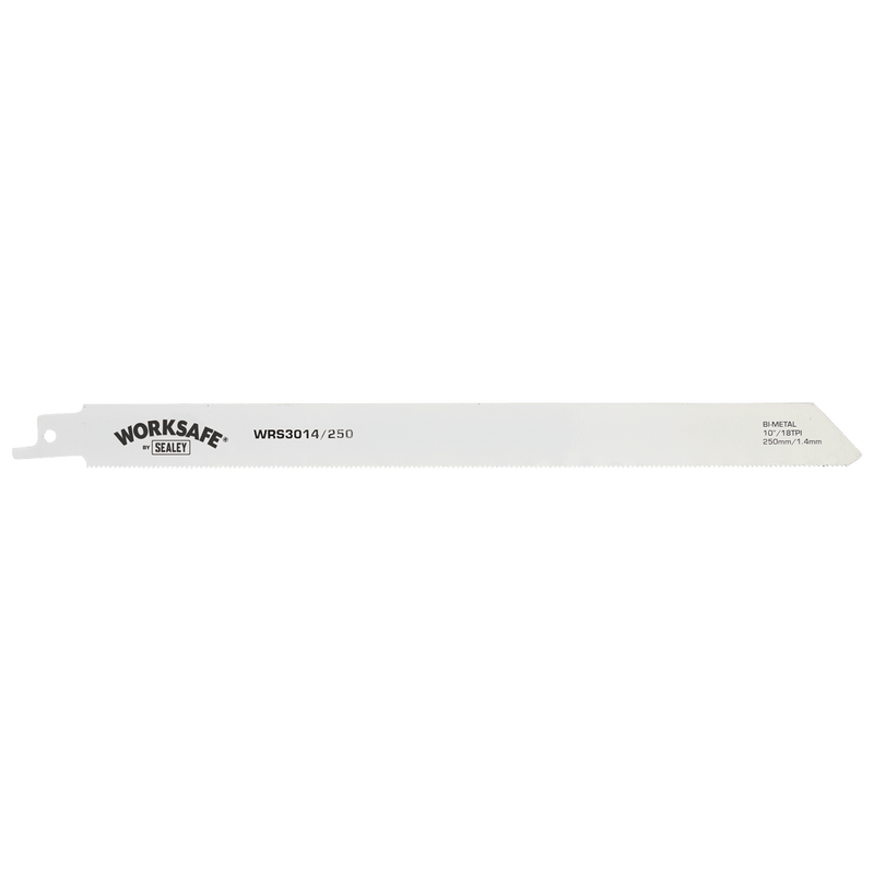 Sealey WRS3014/250 Worksafe® Reciprocating Saw Blade for Metal 250mm 18tpi - Pack of 5 - WRS3014/250 - Sealey Tools UK - Trade Counter Direct