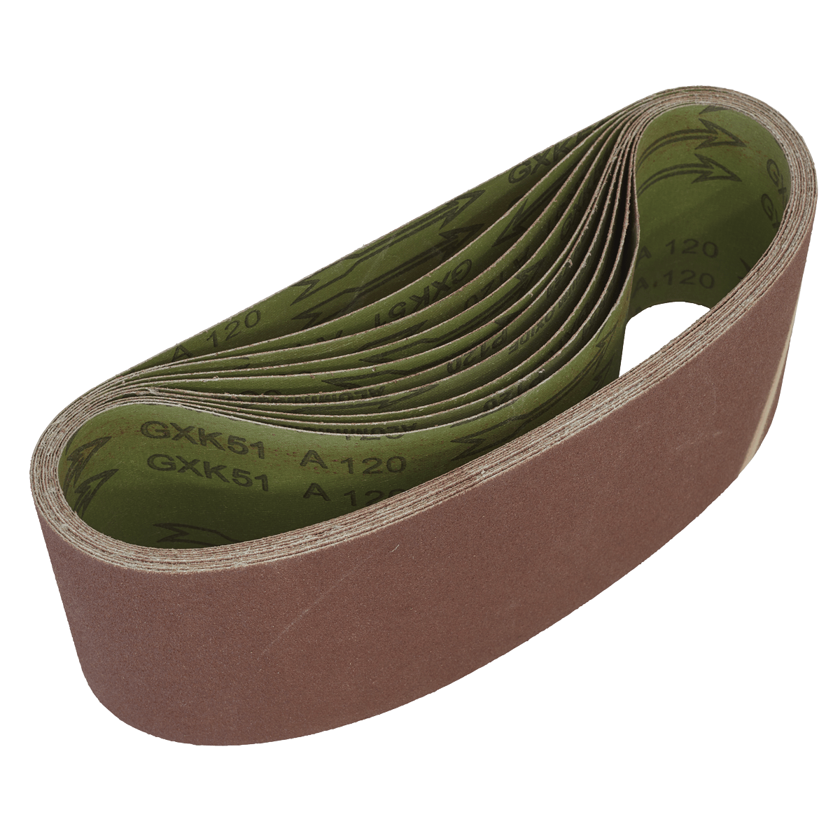 Sealey WSB61120 Sanding Belt 100 x 610mm 120Grit - Pack of 10 - WSB61120 - Sealey Tools UK - Trade Counter Direct