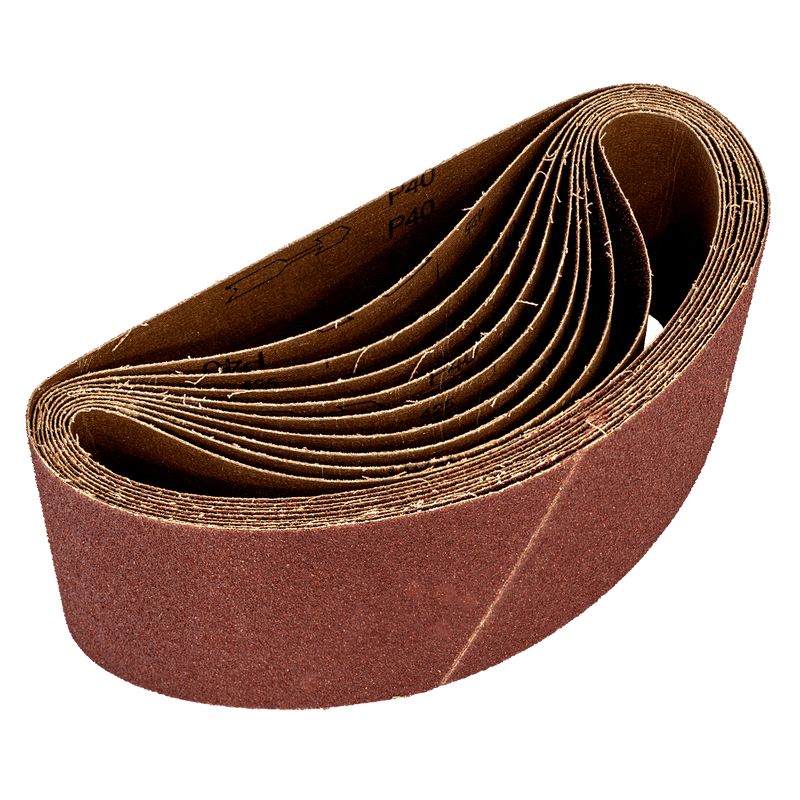 Sealey WSB6240 Sanding Belt 100 x 620mm 40Grit - Pack of 10 - WSB6240 - Sealey Tools UK - Trade Counter Direct