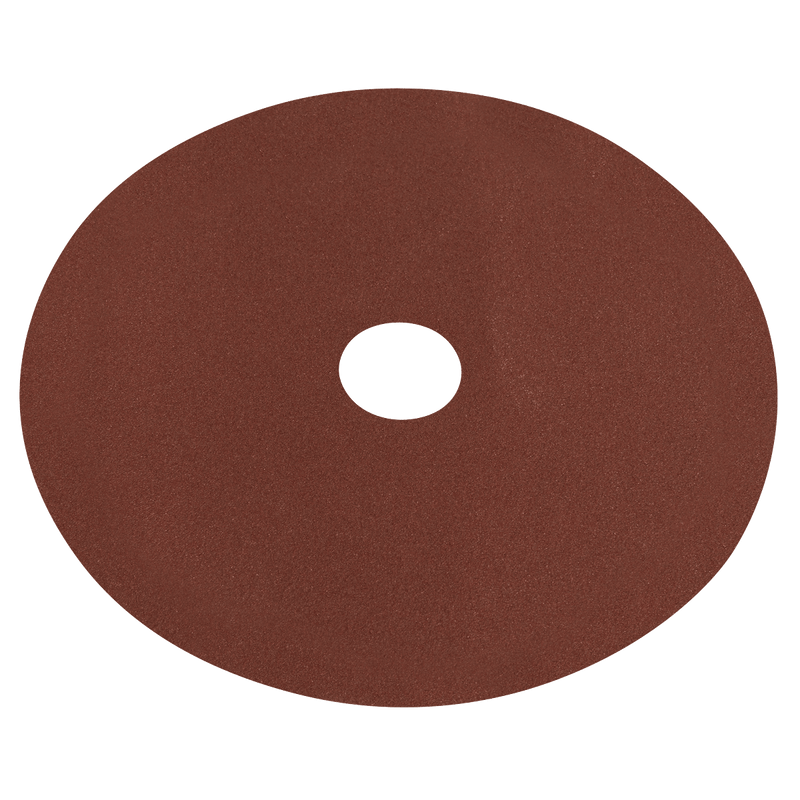 Sealey WSD480 Worksafe® 100mm Fibre Backed Sanding Disc 80Grit - Pack of 25 - WSD480 - Sealey Tools UK - Trade Counter Direct