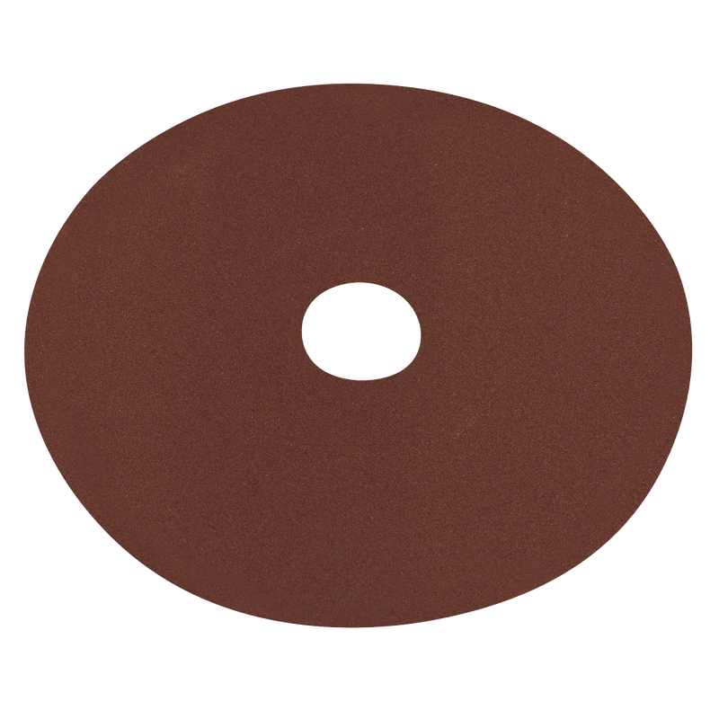 Sealey WSD5120 Worksafe® 125mm Fibre Backed Sanding Disc 120Grit - Pack of 25 - WSD5120 - Sealey Tools UK - Trade Counter Direct
