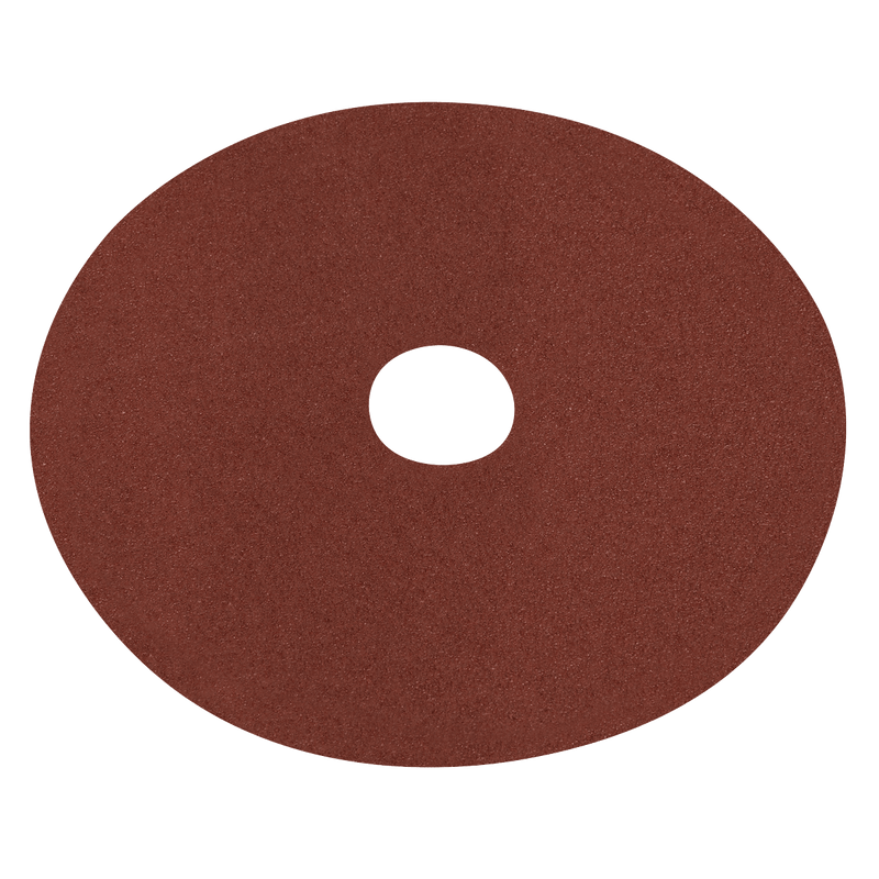 Sealey WSD560 Worksafe® 125mm Fibre Backed Sanding Disc 60Grit - Pack of 25 - WSD560 - Sealey Tools UK - Trade Counter Direct